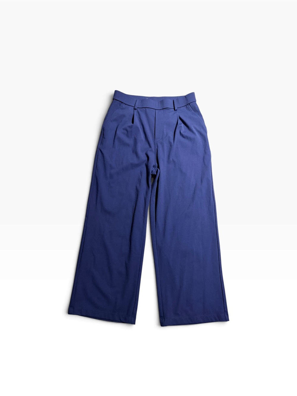 HALARA Flex DayStretch High Waisted Pocket Straight Leg Work Pants Navy Medium